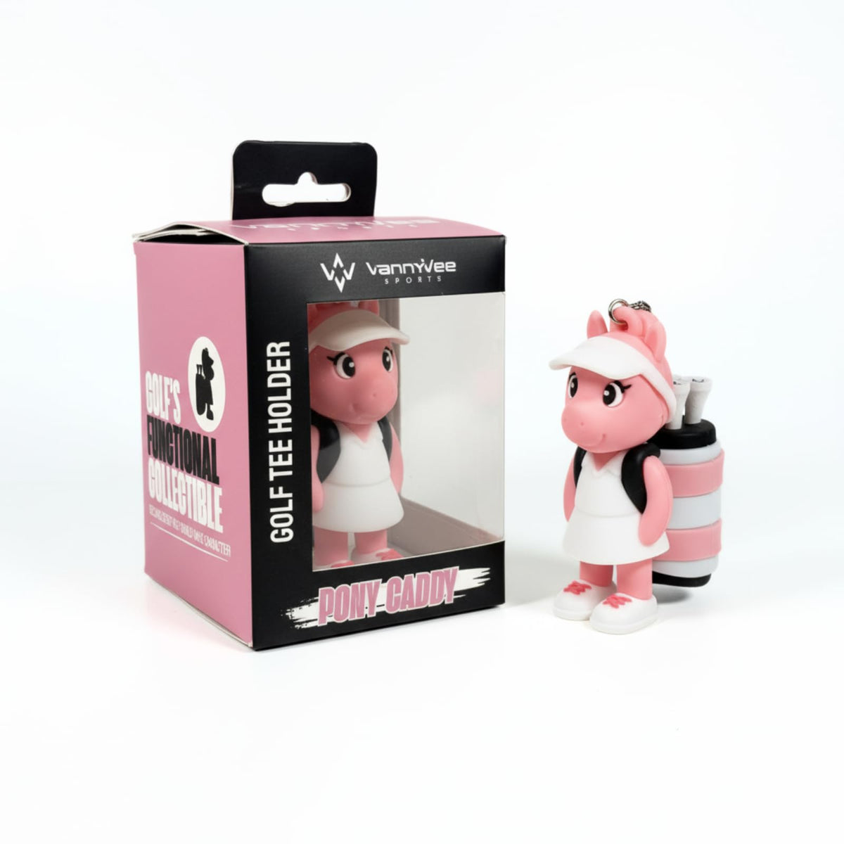 VannyVee Sports Tiger Tee Holder keeps tees organized and within easy reach on the course.