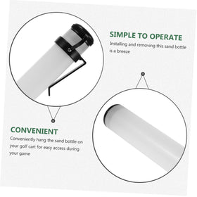 VANZACK white sand bucket accessory complements classic golf carts.