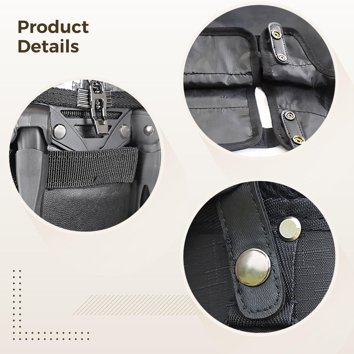 Varku Oxford fabric rain cover demonstrating durability against tearing.