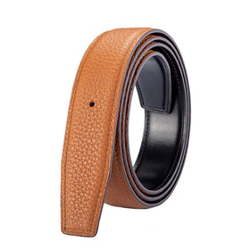 Vatee's earth yellow belt strap full view shows 45 inch length and versatile design.