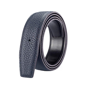 Vatee's belt strap no buckle in dark blue for easy customization.