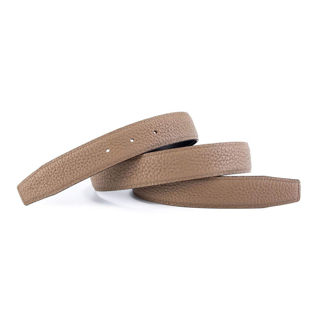 Vatee's real leather close up showing premium full-grain finish