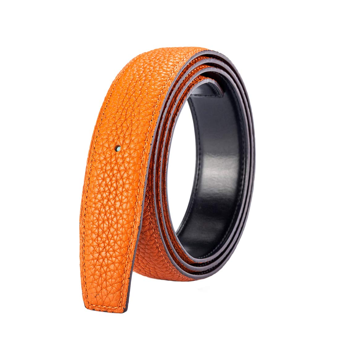 Vatee's orange strap closeup demonstrates soft touch and gloss finish.