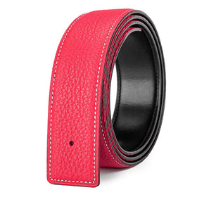 Vatee's rosy belt strap side view highlights slim profile for comfortable wear