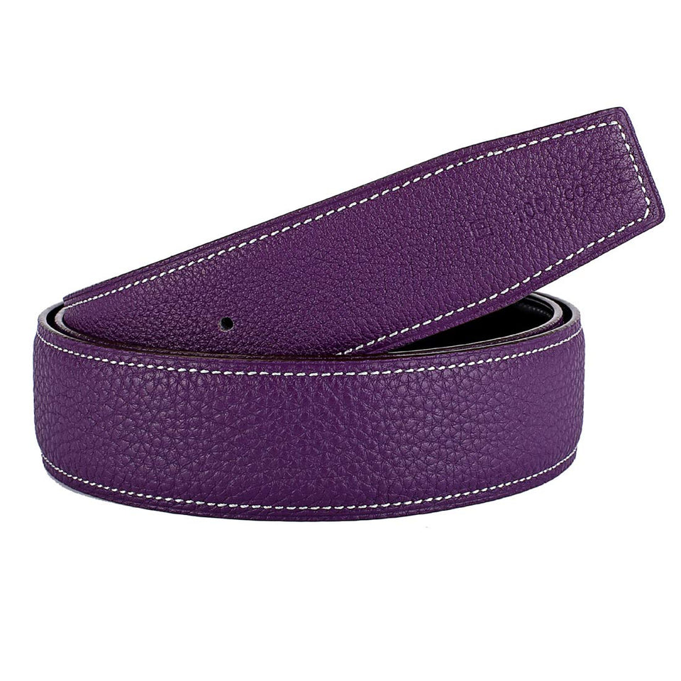 Vatee's purple belt strap, 32mm wide, 45in length, replacement option for worn belts.