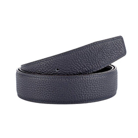 Vatee's dark blue leather strap texture highlights soft surface and tear resistance