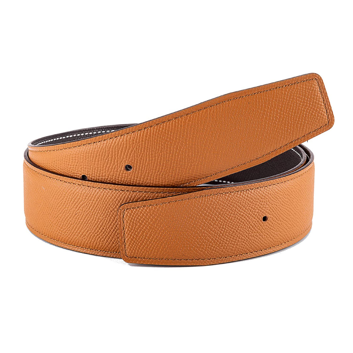 Vatee's Men reversible belt front view shows dual-color styling for versatile outfits