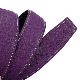 Vatee's no-buckle belt strap in purple for easy replacement