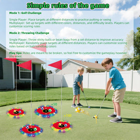 VATOS bean bag toss area pairs with LED targets for quick rounds.
