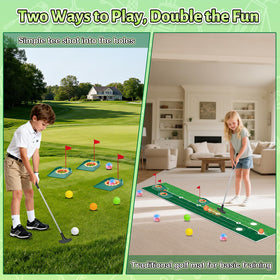 VATOS glowing cups provide clear targets for kid-friendly putting