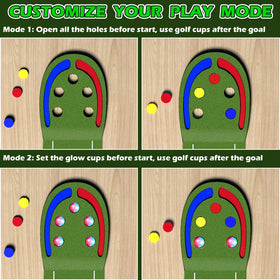 VATOS interchangeable holes enable progressive difficulty during playtime.