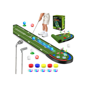 VATOS upgraded golf putting mat for kids indoors with easy setup