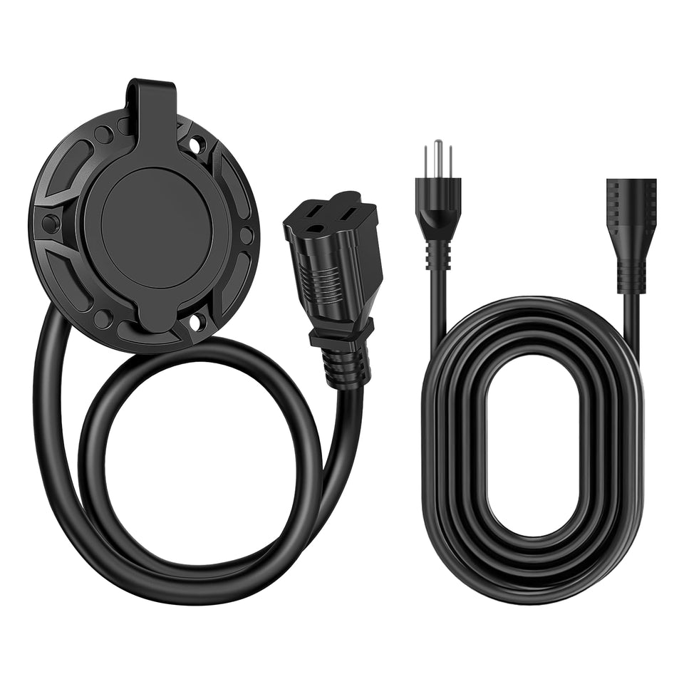 VATRER POWER 125V AC port plug close-up for stable charging compatibility.
