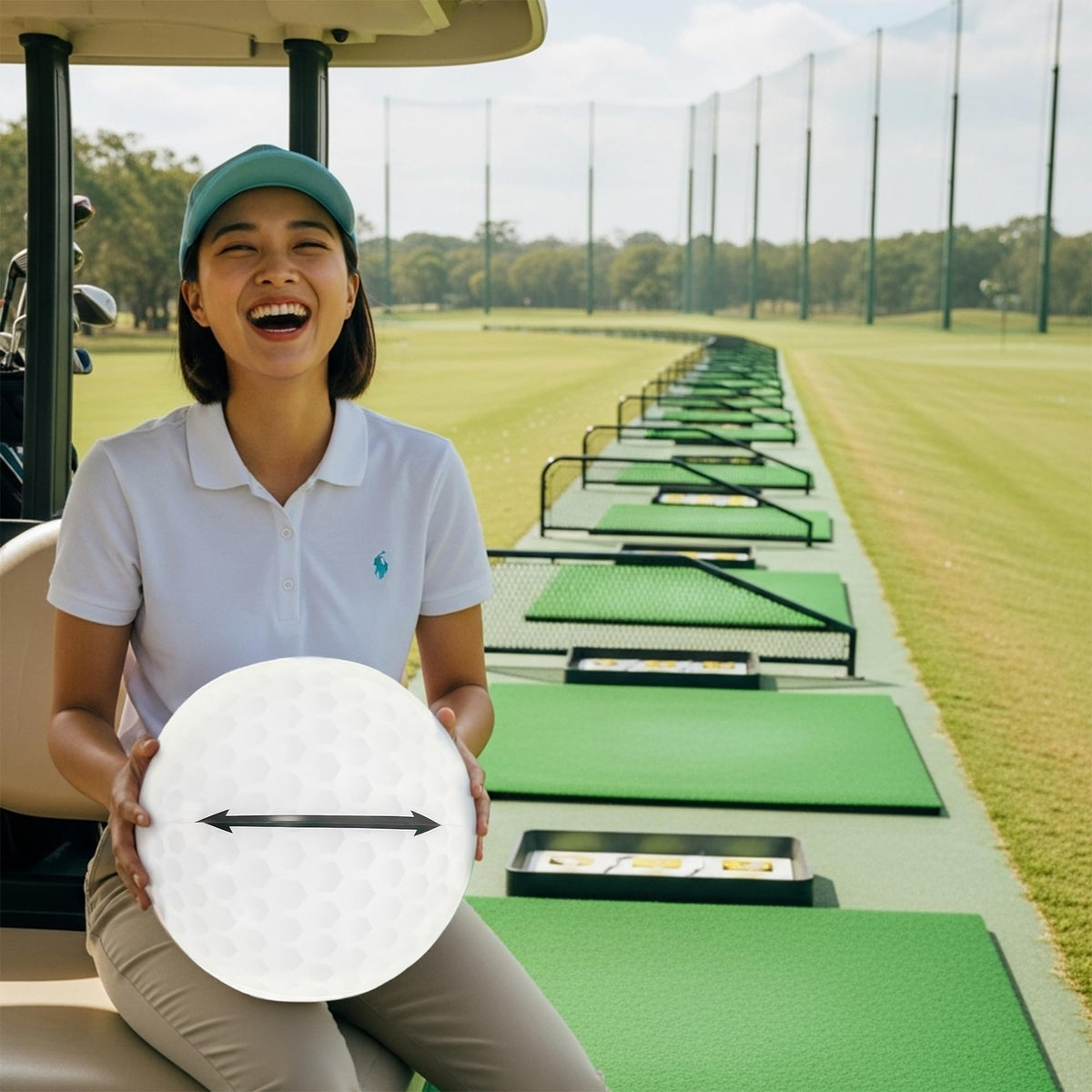 Vaulted Skulls & Co giant golf ball doubles as playful tournament decoration and pool prop.