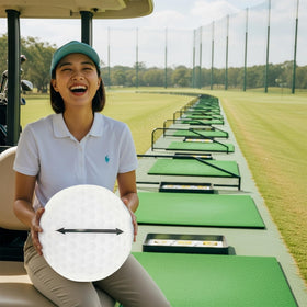 Vaulted Skulls & Co giant golf ball doubles as playful tournament decoration and pool prop.