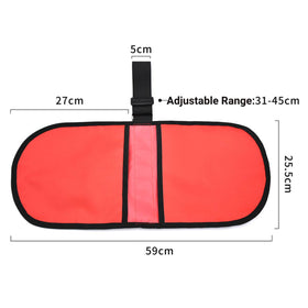 VBESTLIFE discus and put carrier glove and wrist guard compartment helps organize gear.