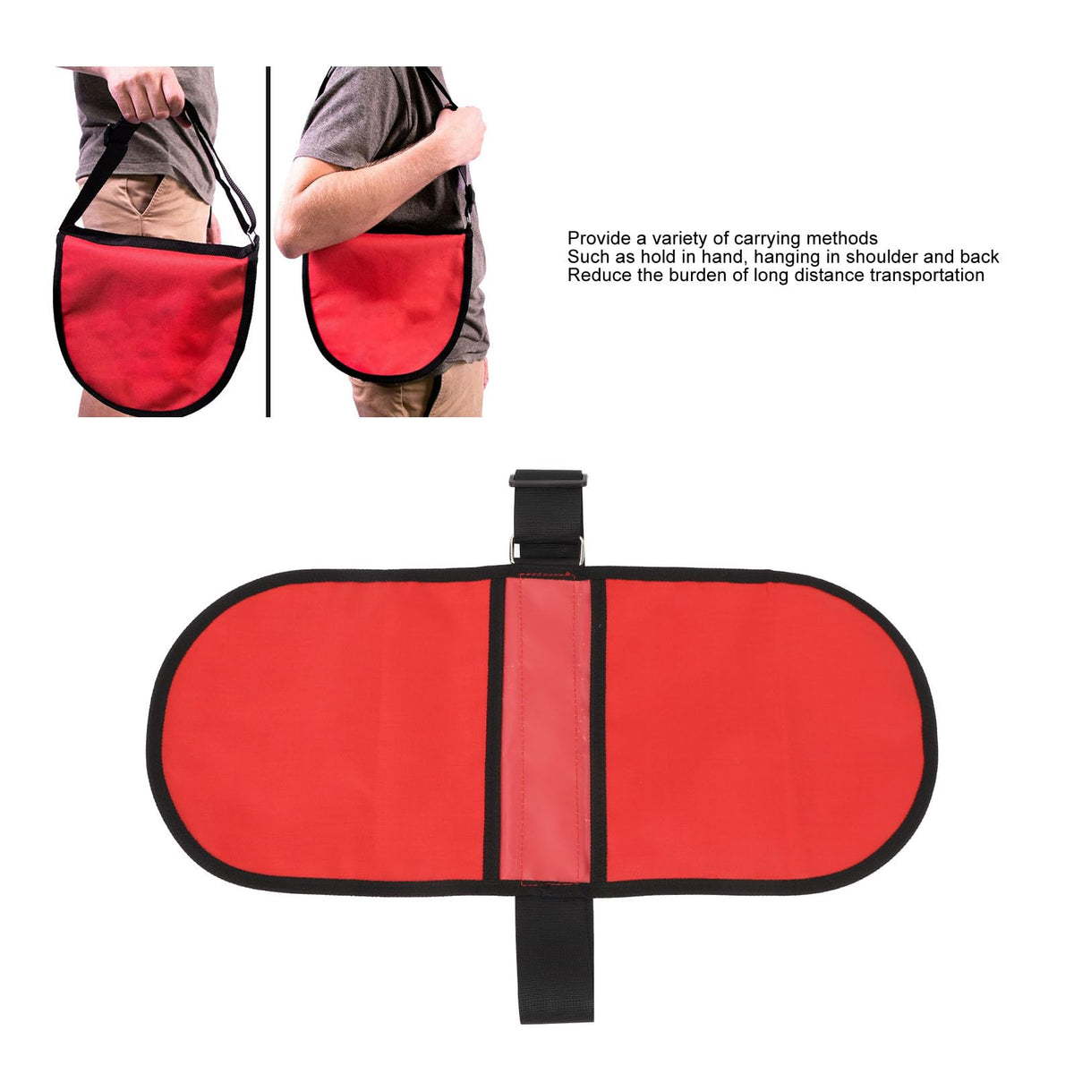 VBESTLIFE discus and put carrier side pocket keeps gloves secure during practice.