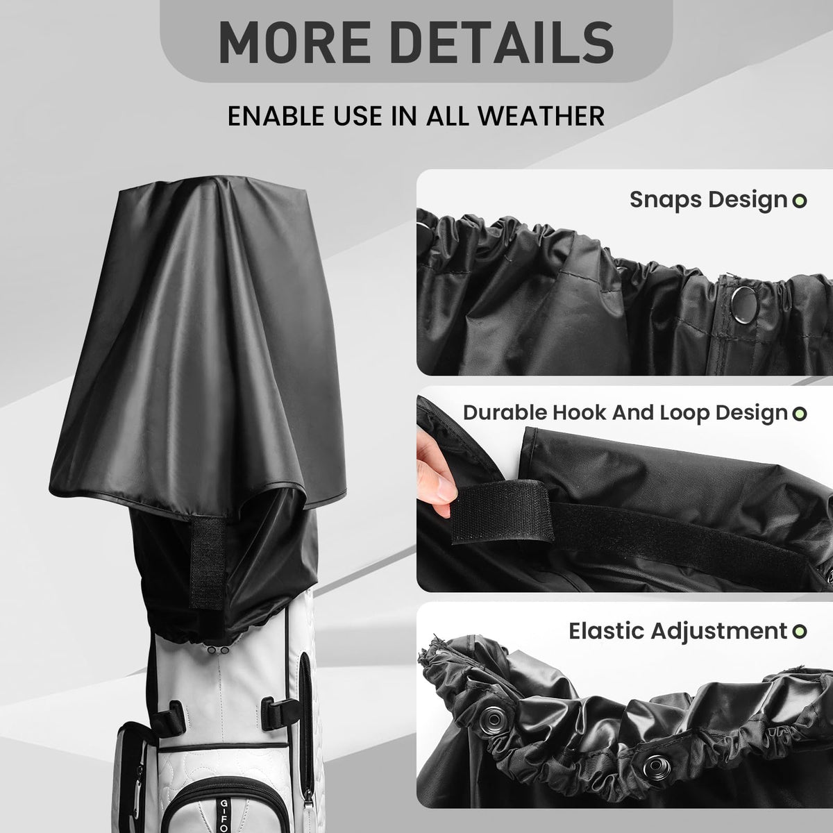 VEASAERS design helps prevent dust and moisture from reaching gear.