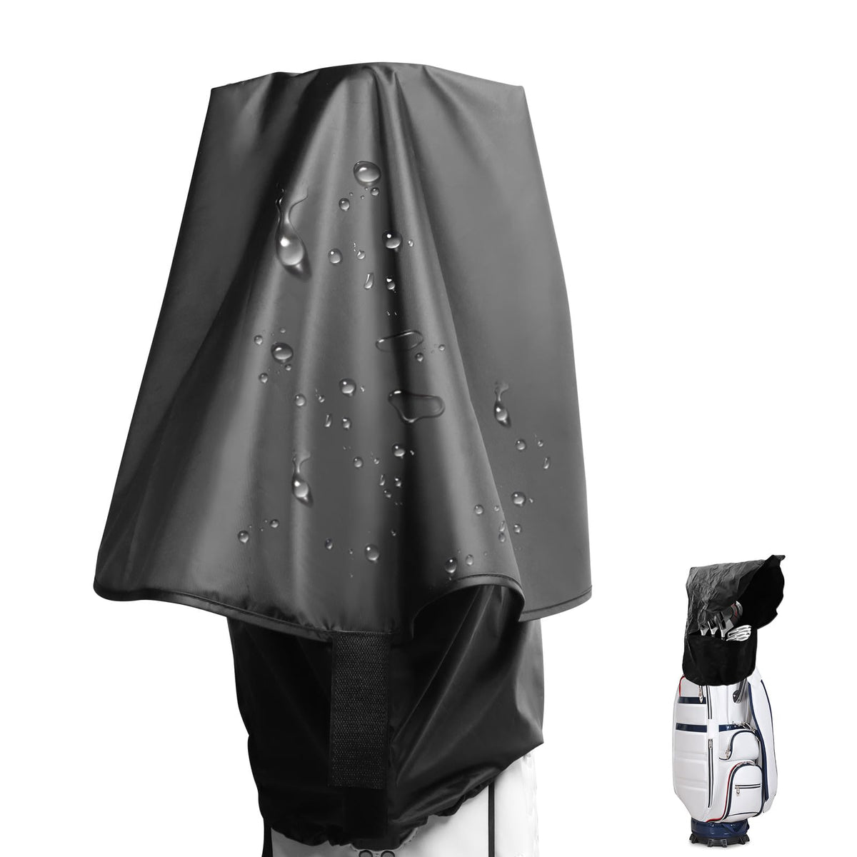 VEASAERS golf bag rain cover shields clubs in wet weather for reliable performance.