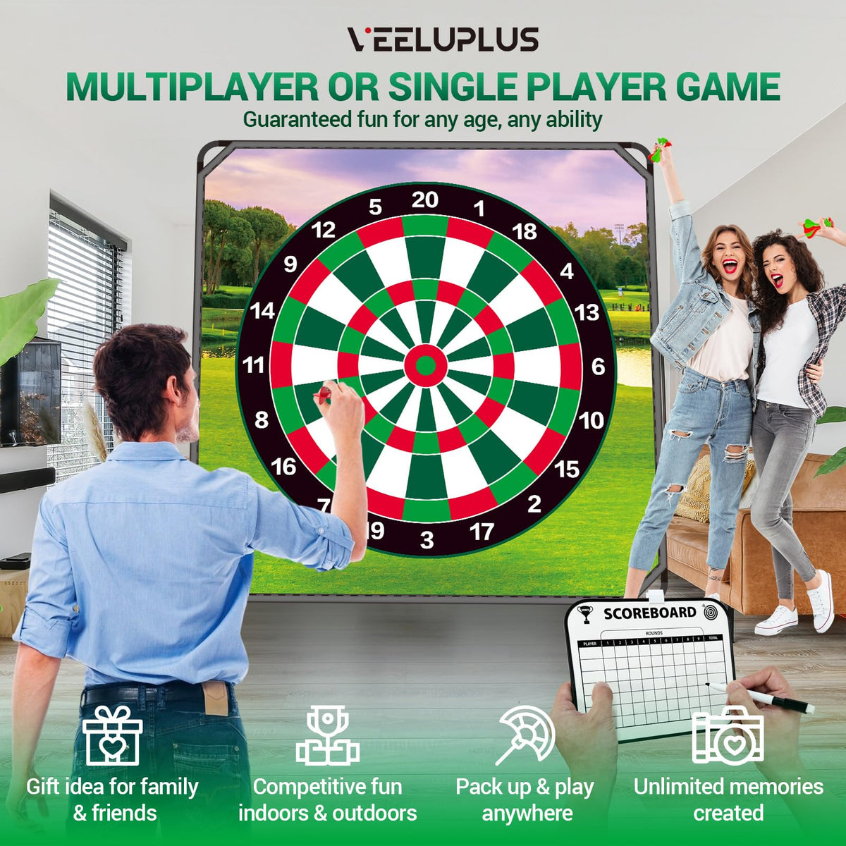 VEELUPLUS All-in-one gift pack for golf lovers and families.