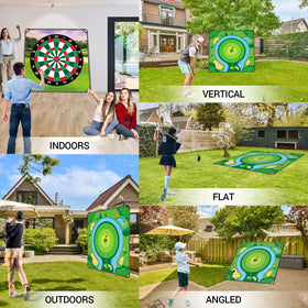 VEELUPLUS Quick, tool-free setup for spontaneous golf sessions.