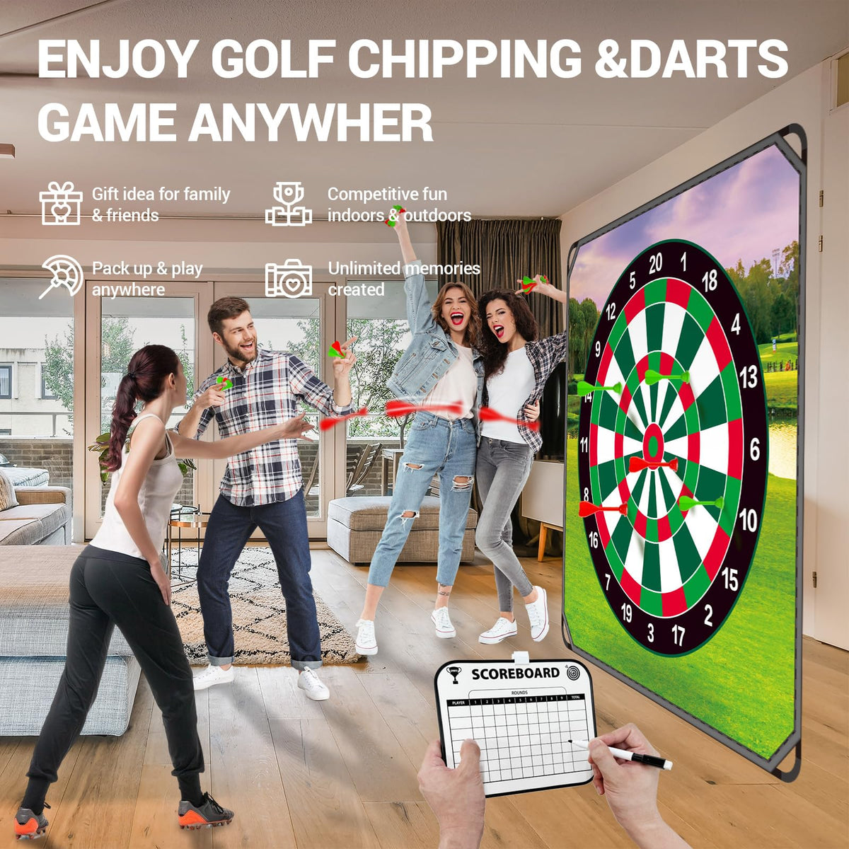 VEELUPLUS Telescopic golf club adjustable to fit players of all heights.