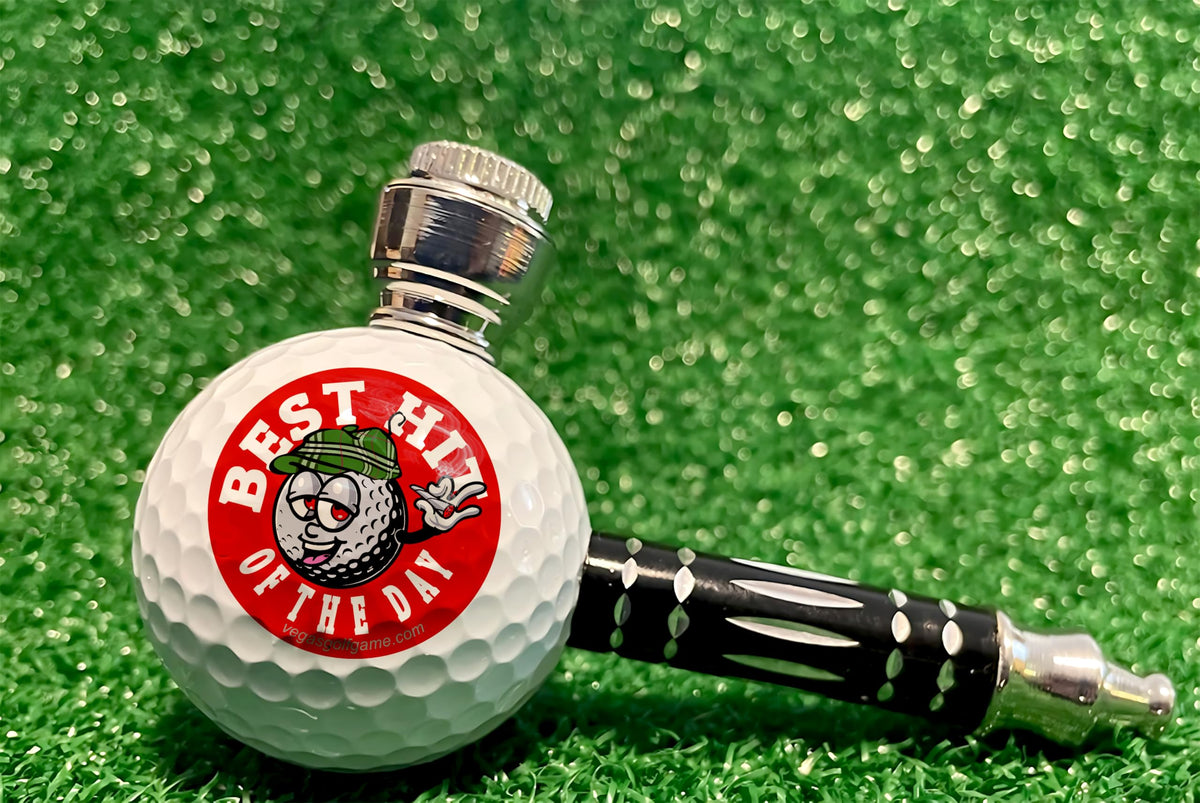 Vegas Golf Ball Pipe gift pack, a playful gift for golf fans.