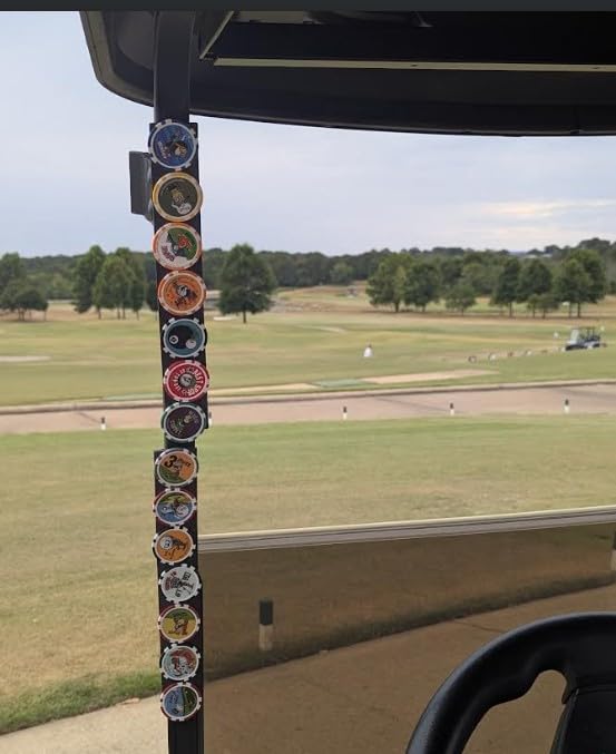 Vegas Golf chip strip with carabiners ready to clip to your bag.