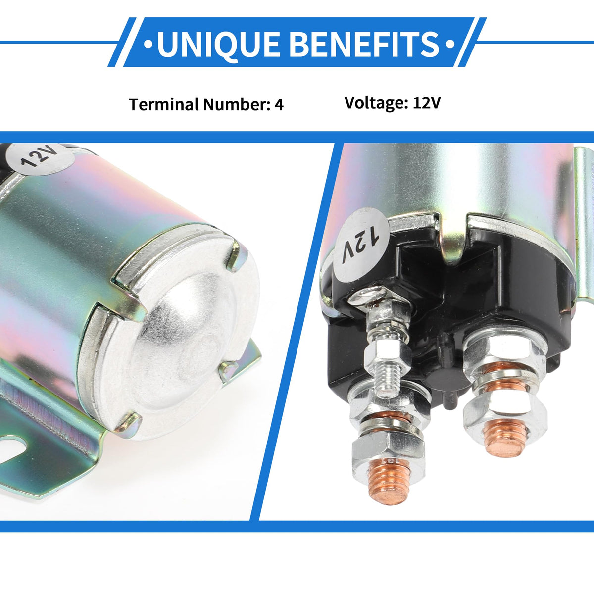 Copper wiring supports strong electrical conduction and reliable switching.