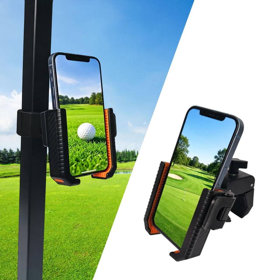 Vekkadrex golf cart phone mount on handlebars for stable navigation