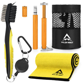 Velofangz 5-in-1 kit assembled for convenient club maintenance on the go.
