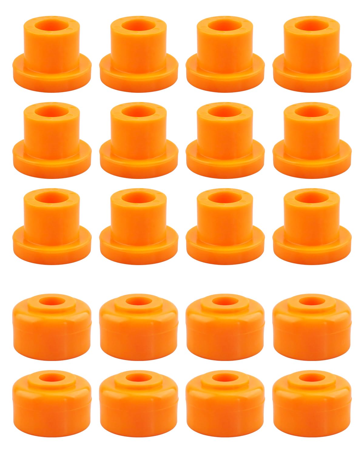 VelvetunVillay front A-arm bushing in orange enhances front-end stability on rough terrain.