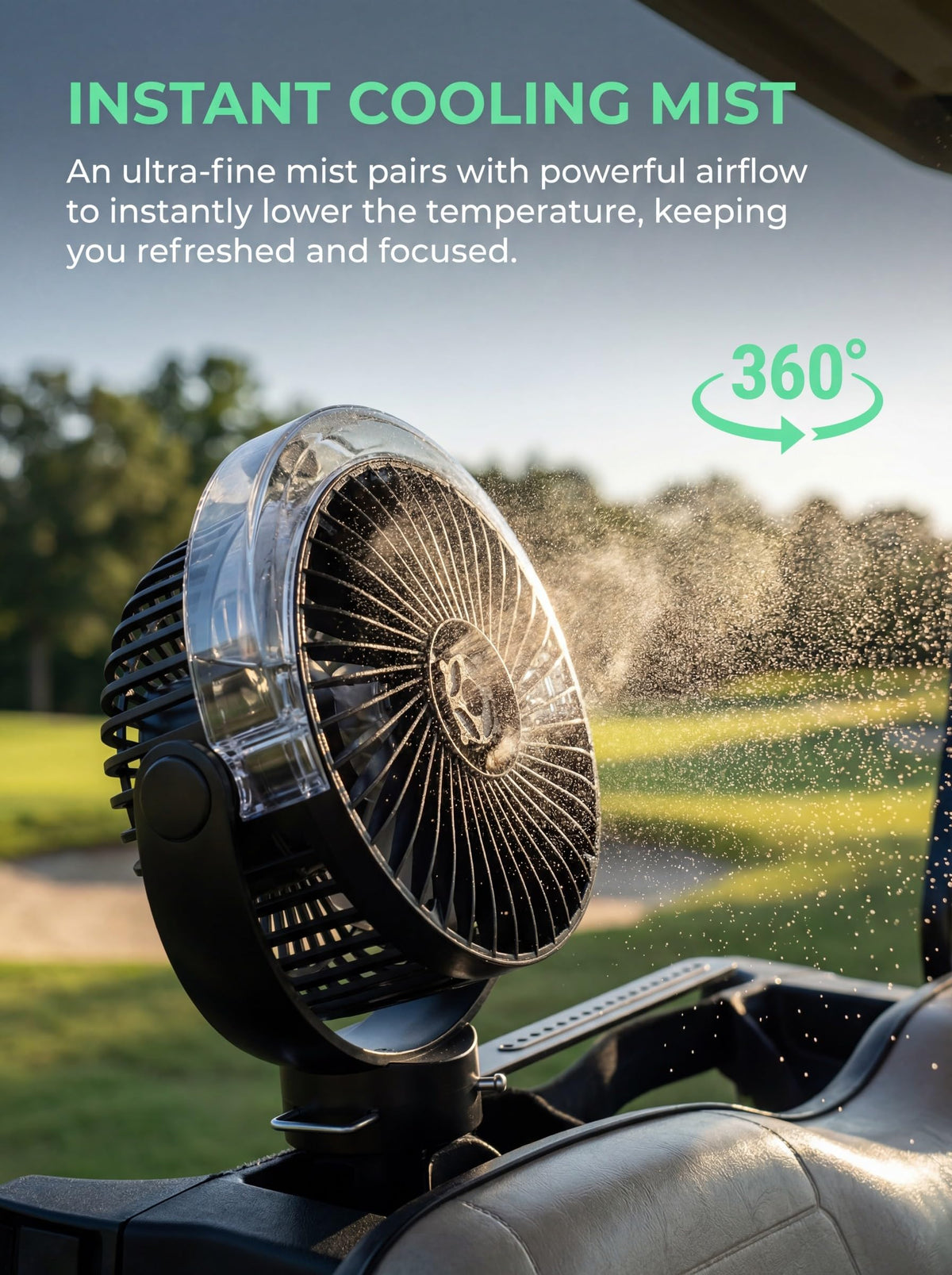 VENSWID 12,000mAh battery provides long run time for all-day cooling