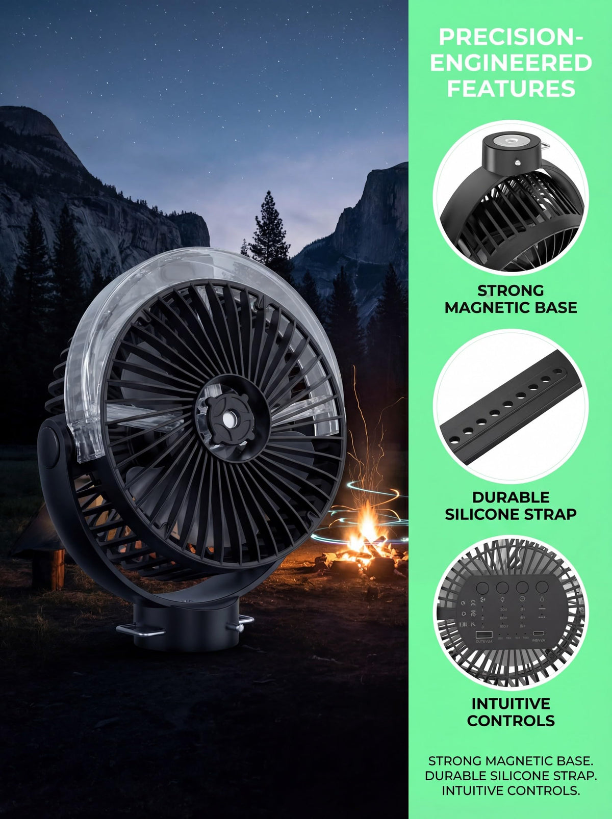 VENSWID 360-degree swivel lets you direct airflow precisely