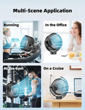 VENSWID versatile fan for golf carts and outdoor use