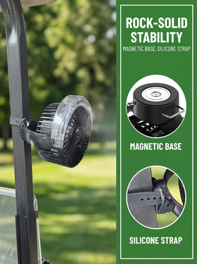 Precision misting system delivers targeted cooling and refreshment.