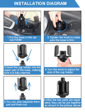 VENSWID tool-free installation of the cup holder expander