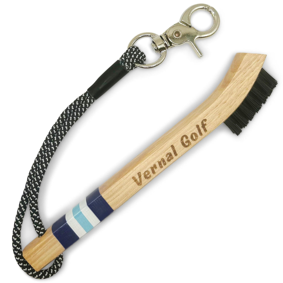 Vernal Golf Hickory wood brush for durable club cleaning.