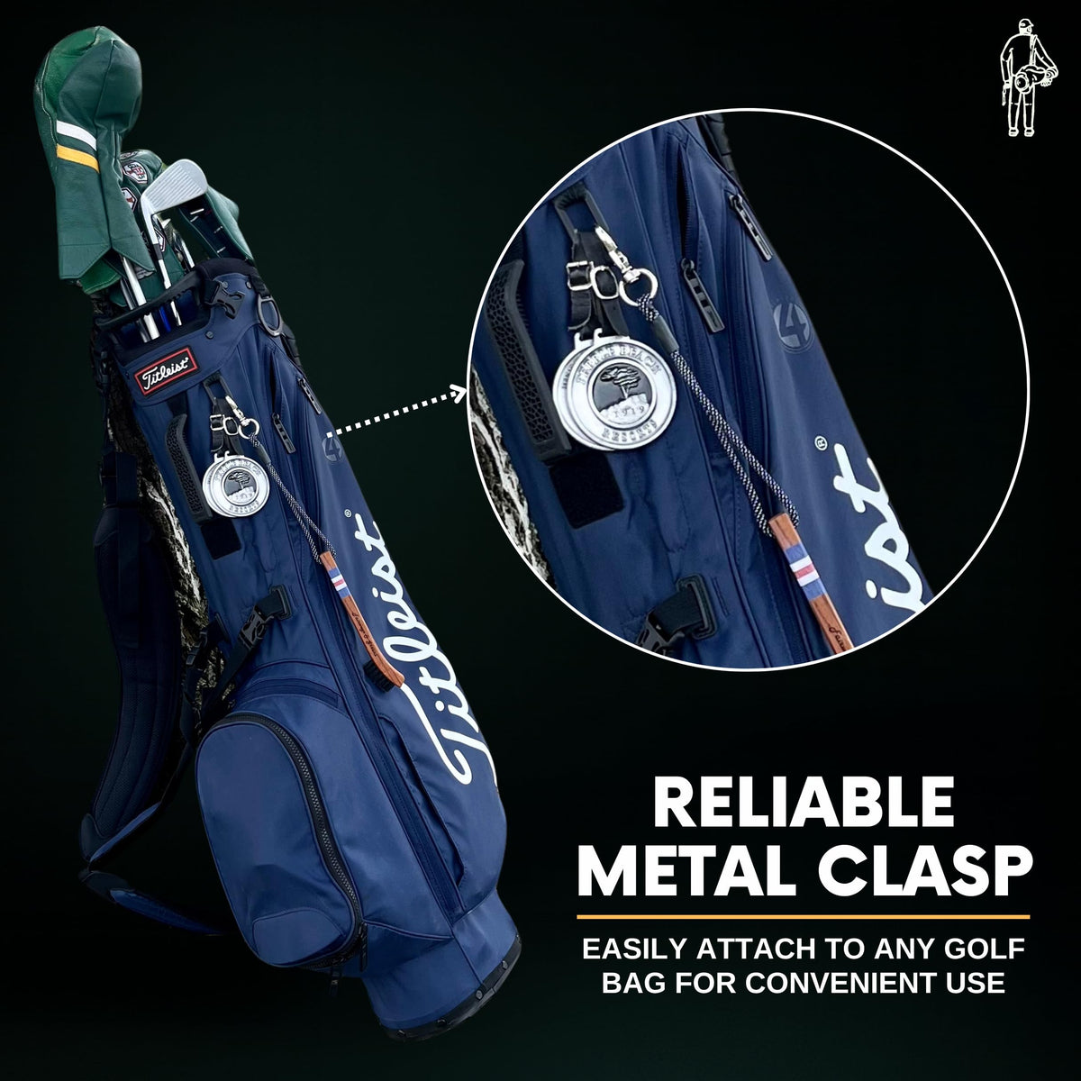 Vernal Golf polished wood finish enhances grip and aesthetics.