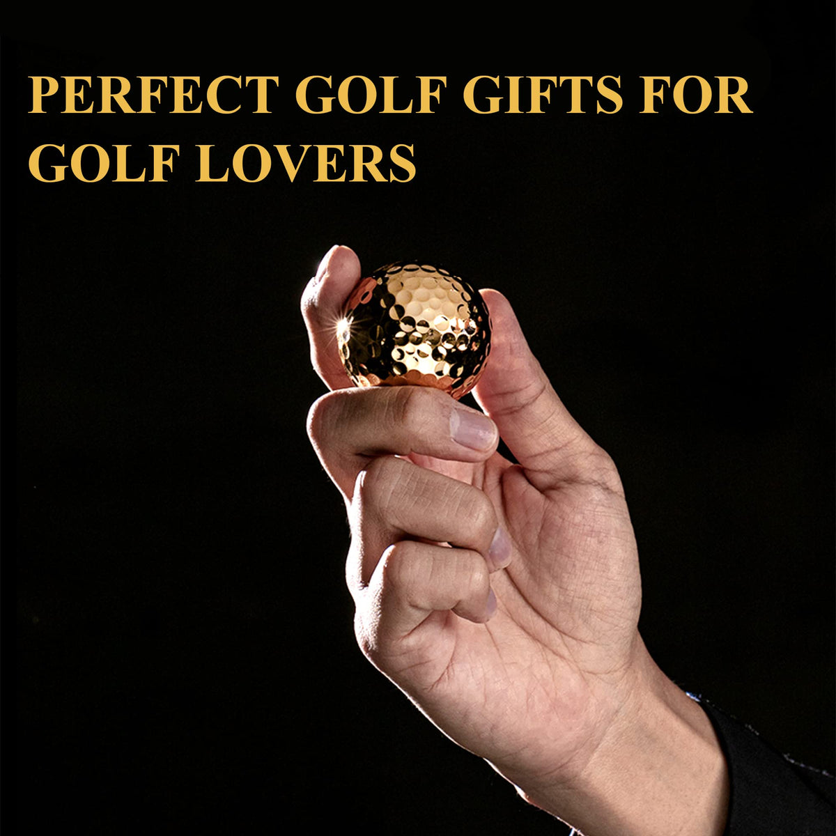Vertini 24K Gold golf ball set in a gift ready box ideal for celebrations.