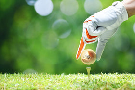 Vertini 24K Gold golf ball set used during practice with a striking look.