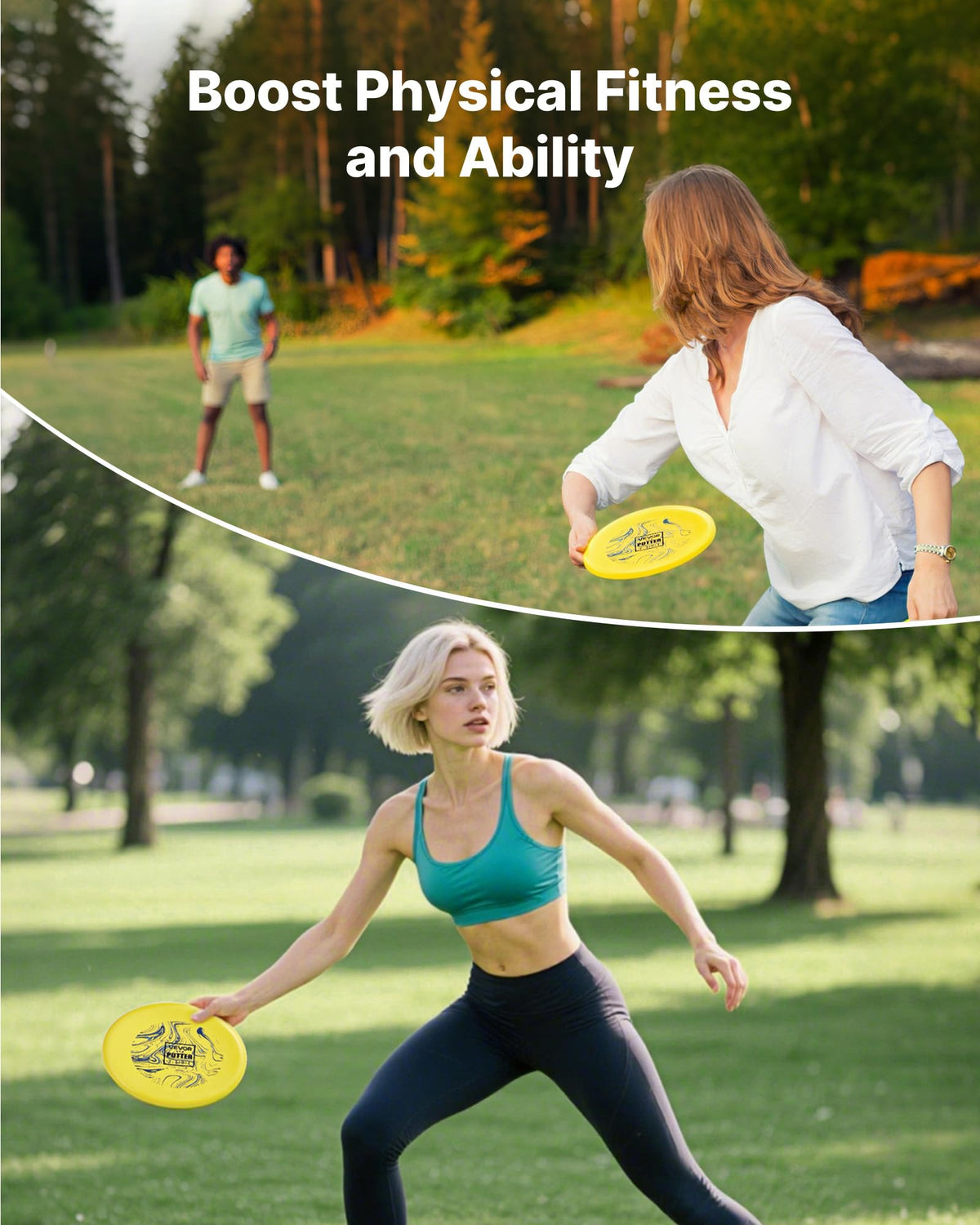 VEVOR disc golf set clear graphics help beginners learn.