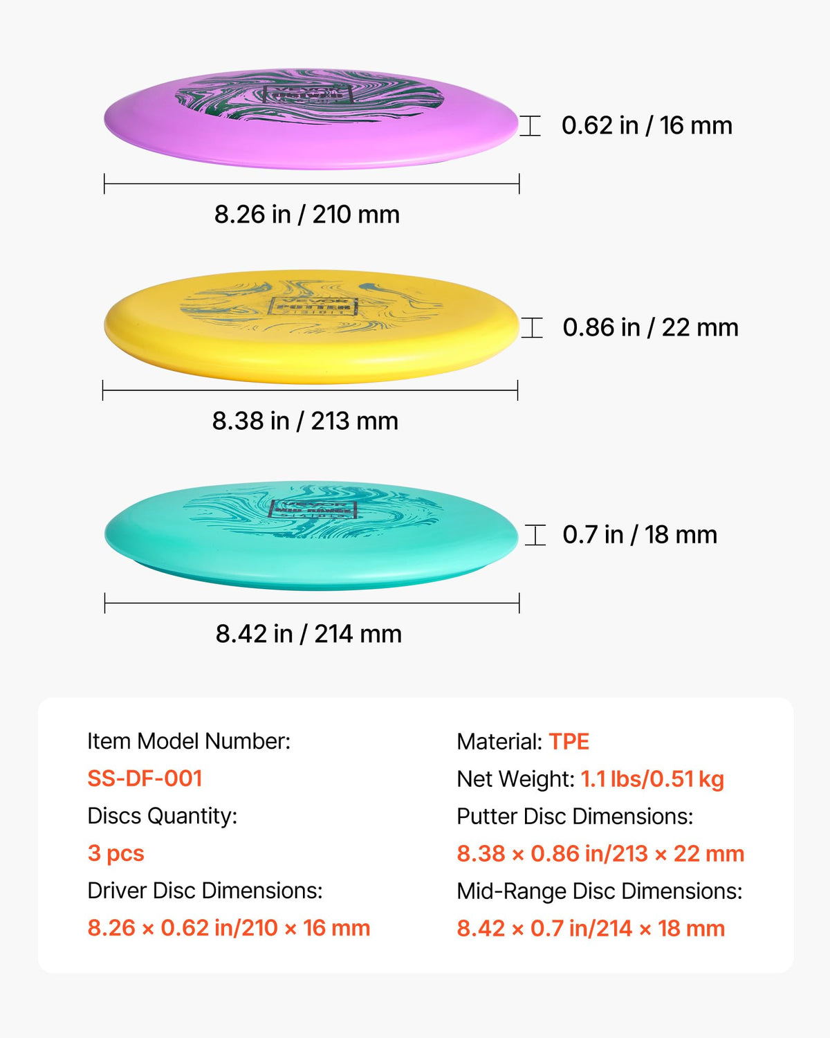 VEVOR disc golf set park and beach use for outdoor fun.