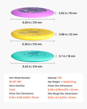 VEVOR disc golf set park and beach use for outdoor fun.