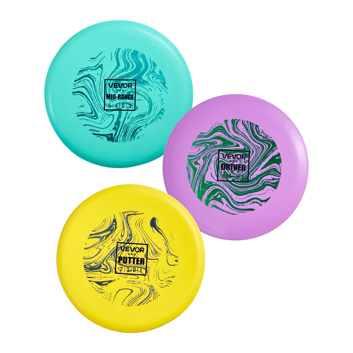 VEVOR disc golf set putter for precise backyard practice.