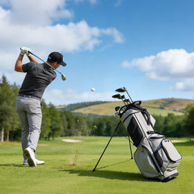 VEVOR golf bag measures 16.54 x 10.24 x 36.61 inches for cart compatibility.