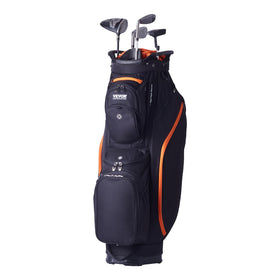 VEVOR golf cart bag with 14-way divider top keeps clubs neatly organized on the course
