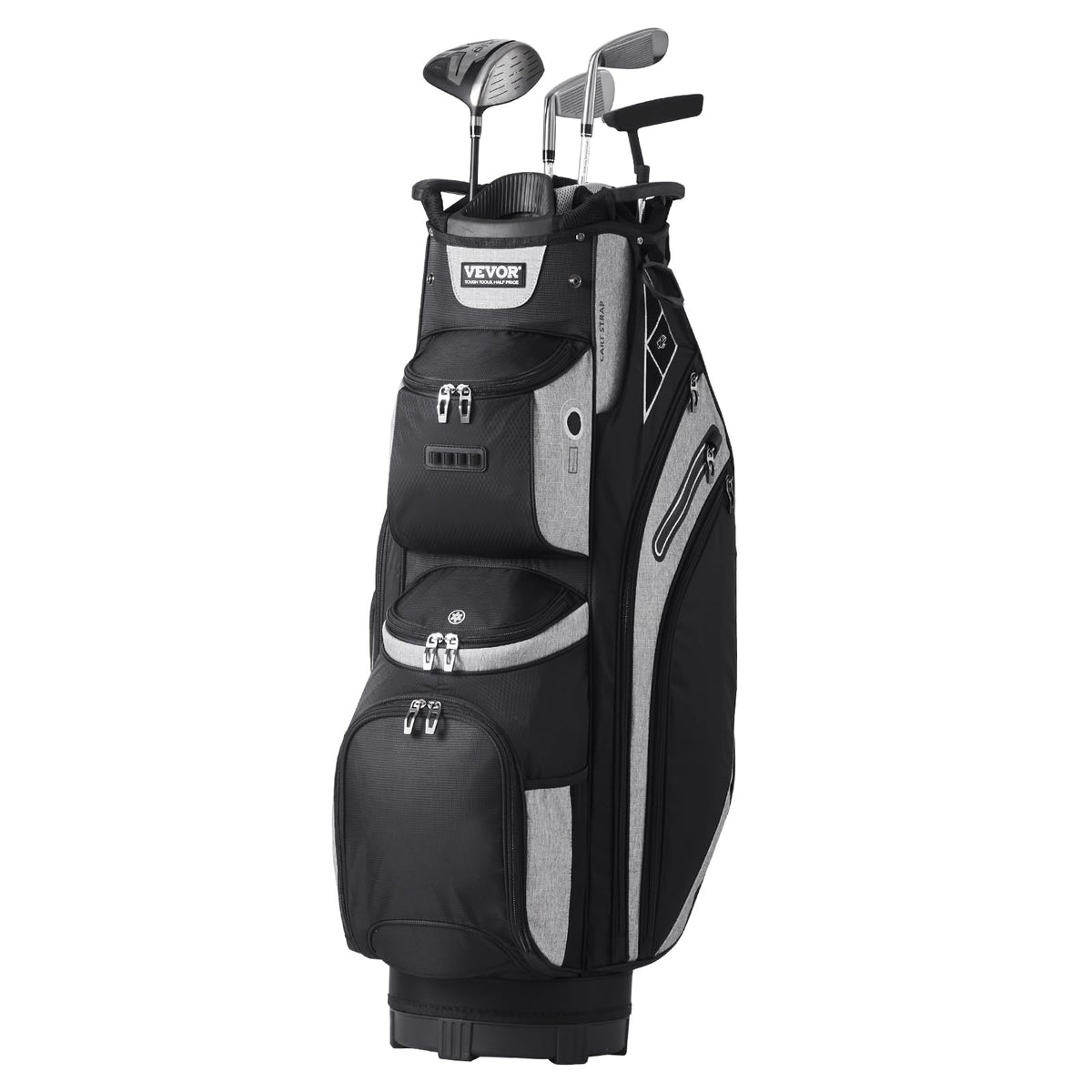 VEVOR Golf Cart Bag 14-way divider top keeps clubs organized and protected.