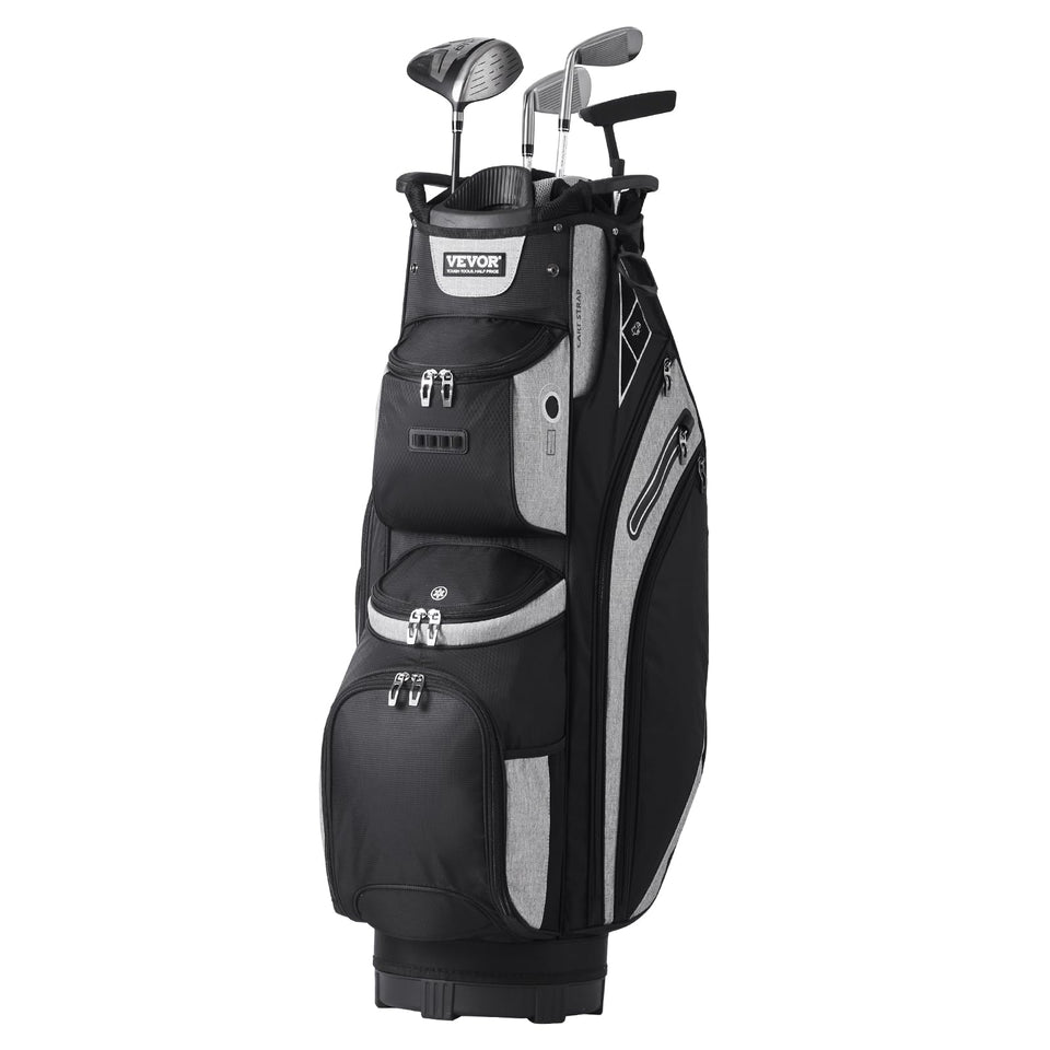 VEVOR Golf Cart Bag 14-way divider top keeps clubs organized and protected.