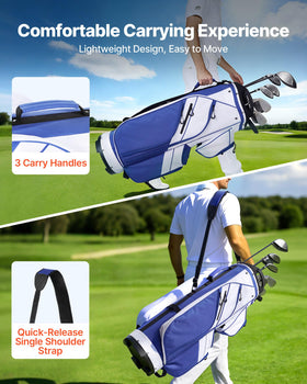 VEVOR ergonomic single strap reduces shoulder strain during rounds